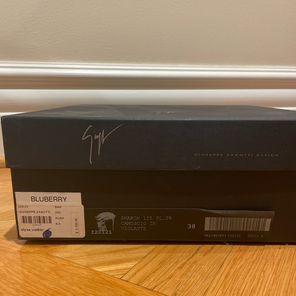 Brand new, never worn Giuseppe Zanotti platform heel in purple - Picture 8 of 9